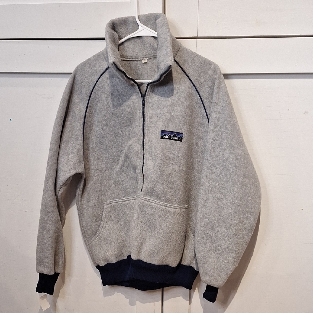 Patagonia 70s 80s VGray Half-Zip Fleece Pullover